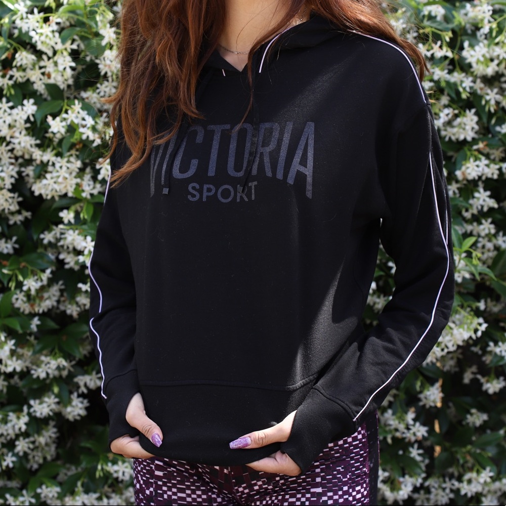 Victoria Sport Black Hoodie Pullover